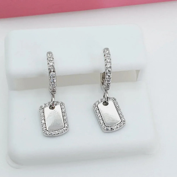 "925 Sterling Silver Cubic Zirconia Earrings, U19254687 - Picture 9 of 11